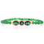 Beautiful Emerald Beaded Stretch Bracelet