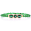 Beautiful Emerald Beaded Strech Bracelet