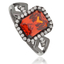 Anillo de Plata Negra con Ópalo de Fuego