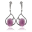 Hermosos Aretes de Amatista en Plata .925