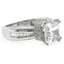 Princess Cut Simulated Diamond Silver Ring