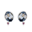 Aretes Color Azul de Cristal Swarovski