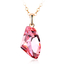 Divino Collar de Cristal Swarovski Bañado en Oro de 18K Color Rosa