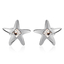 Aretes de Cristal Swarovski Color Blanco en Forma de Estrella