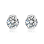 Aretes Blancos de Swarovski en Plata de Ley