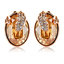 Aretes dorados de Swarovski