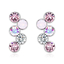 Swarovski Earrings in the shape of circles pink tones