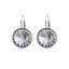 Aretes Circulares de Swarovski Blanco