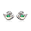 Beautiful Swarovski Green Color Swan Earrings