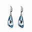 Aretes de Cristal Swarovski color Aquamarina