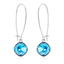 Aretes Largos color Azul