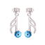 Aretes de Rodio con Swarovski