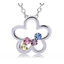 Collar de Flor con Cristales Swarovski de Colores