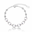 Hermosa Pulsera de Cristales Swarovski Color Blanco Transparante