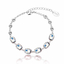 Hermosa Pulsera de Cristales Swarovski Color Blanco Mixto
