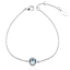 Linda Pulsera Swarovski con Cristal Aquamarina