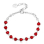 Pulsera de Swarovski con Corazones Rojos