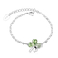 Pulsera de Swarovski con Trébol color Peridoto