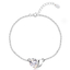 Pulsera Swarovski con Corazón color Blanco