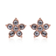 Rose Gold Plated Swarovski Star Earrings