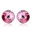 Aretes Solitarios de Color Rosa de Cristal Swarovski
