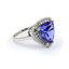 Anillo de Tanzanita Grande En Plata