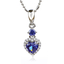 Tanzanite Pendant 925 Silver Heart Shape