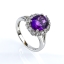 Anillo de Amatista en Plata de Ley .925