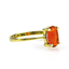 Anillo de Oro Amarillo 14K Opalo de Fuego
