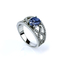 Anillo de Plata con Piedra de Tanzanita en Corte Ovalado