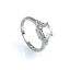 Hermoso Anillo de Solitario en Plata