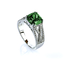 Anillo de Plata Con Esmeralda