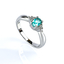 Anillo de Paraiba Con Plata 925