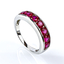 Churumbela Anillo de Plata de Ley con Rubi