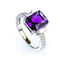 Anillo de Plata .925 con Amatista