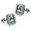 Turmalina Aretes de Plata 10 mm x 8 mm
