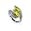 Hermoso Anillo de Plata .925 con Alejandrita Amarilla