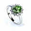 Anillo de Peridoto en Corte Ovalo Con Plata 925
