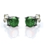 Aretes con Esmeralda Bicolor en Plata .925