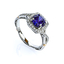 Brilliant Cut Tanzanite Sterling Silver Ring Fashion Ring