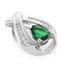 Silver Emerald Pendants
