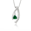 Silver Emerald Pendants