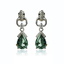 Aretes con Alejandrita Corte Pera en Plata .925