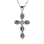 Cruz de Plata Con Alejandrita Cambia de Color