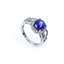 8 mm Zafiro Estrella Anillo de Plata