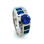 Australian Opal Ring with Tanzanite