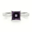 Sterling Silver Genuine Amethyst Ring