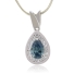 Pear Cut Alexandrite Sterling Silver Pendant