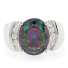 Anillo de Plata de Ley con Topacio Mistico