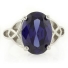 Anillo Estilo Celta de Zafiro Azul